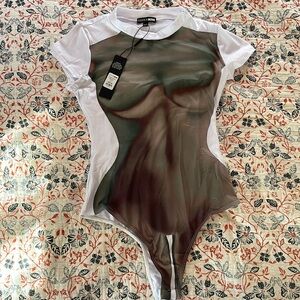 Fashion Nova bodysuit, size M, new with tags
